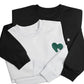 Heart Puzzle Sketch Embroidery SweatShirt - EWB103