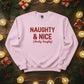 Naughty & Nice Christmas Sweatshirt