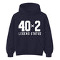 40x2 Legend Status Funny 80th Birthday Unisex Hoodie