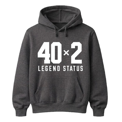 40x2 Legend Status Funny 80th Birthday Unisex Hoodie