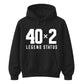 40x2 Legend Status Funny 80th Birthday Unisex Hoodie