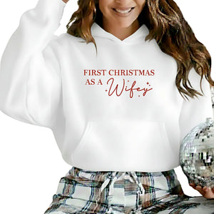 Printed First Christmas As A Hoodie P9080