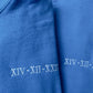 Personalised Roman Numeral Matching Hoodie, Embroidered Anniversary Couple Matching Jumper, Custom Initial Pullover Sweater, Gift for GF BF