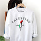 Palestine Sweatshirt, Free Palestine Flag Printed Sweater, Support Save Gaza Protest Save Palestine Clothing, Human Rights Freedom Jumper