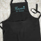 Personalised Cooking Chef Apron, Embroidered Custom Name Monogram Embroidered Apron With Pouch, Baking Aprons for Men Womens, Gift for Her