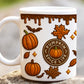 3D Halloween Pumpkin Spice Mug - P2620