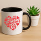 Happy Valentine's Day Heart Mug - PA237