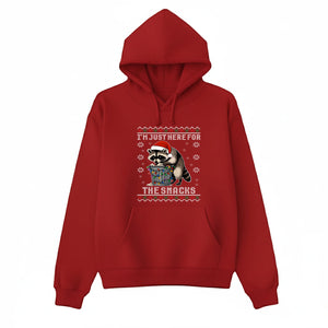 I'm just here for the Snacks Christmas  Hoodie P9050