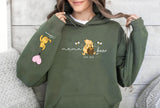 Mama Bear Hoodies. Personalised Mum Hoodie with Children Names on Sleeve. Mama Bear Jumpers, Hooded Sweaters for New Mum. Mother's Day Gifts