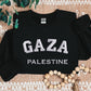 Gaza Palestine Sweater, Embroidered Gaza Palestine Sweatshirt, Support For Palestine, Freedom Gaza Protest Shirt, Adult Size Crewneck Jumper