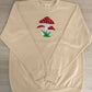 Embroidered Mushroom Hoodie, Magic Mushroom Embroidery Crewneck Jumper, Botanical Plant Nature Lover Shroom Womens Top, Frog Unisex Sweater