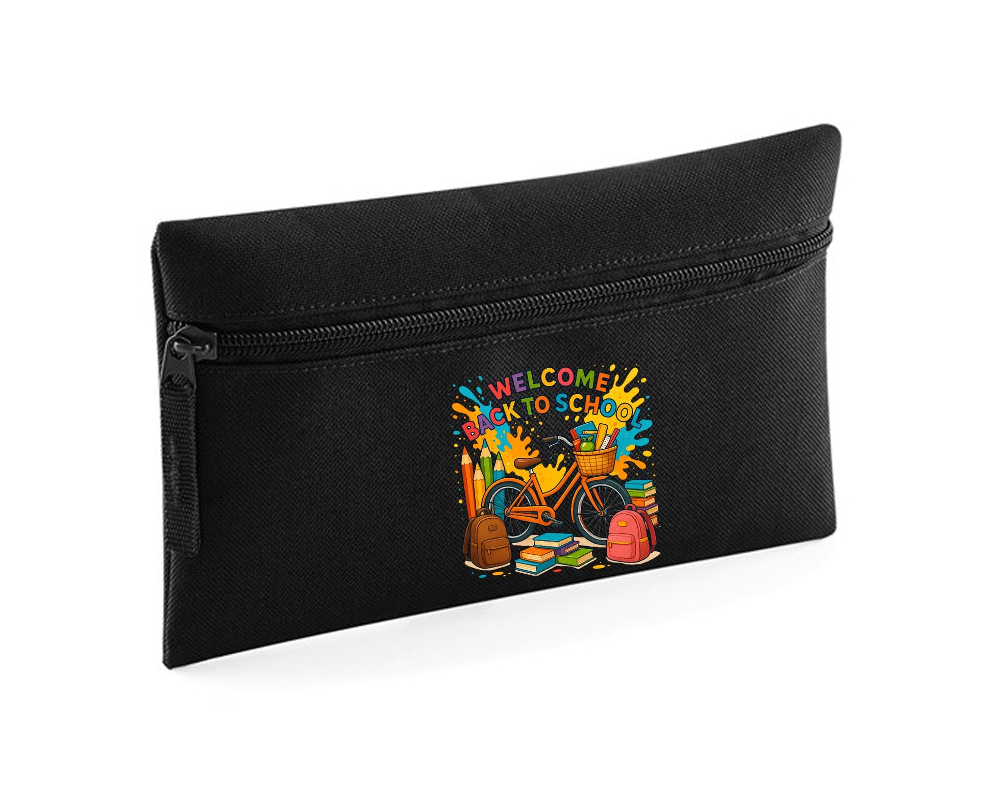 Welcome Back To School Pencil Case, Zippered, Durable & Cute, To Keep School Supplies Organized M8484