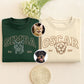 Unique Sketch Graphic Sweatshirt, Casual Unisex Pullover, Durable and Fashionable Everyday Clothing E540