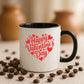 Happy Valentine's Day Heart Mug - PA237