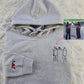 Custom Photo Embroidered Hoodie, Personalised Family Matching Sketch from Photo Unisex Jumper, 1st Anniversary Special Date Initial Sweater