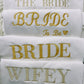 Bride Sweatshirt, Embroidered Mrs Sweater, Minimalist Bride Jumper, Bachelorette Couple Matching Bridal Shower Party Engagement Gift Hoody