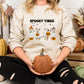 Retro Halloween Dogs Sweatshirt, Spooky Vibes Printed Sweater, Cure Halloween Ghost Dogs Jumper, Dog Lover Gifts, Gothic Dogs Halloween Tops