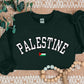 Palestine Sweater, Palestine Flag Printed Crewneck Sweatshirt, Support Palestine Freedom Gaza Protest Top, Palestinian Shirt, Comfy Jumper