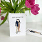 Couple Portrait Card Valentine Gift - PW1011