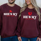 My Perfect Match Couple Valentine’s Day Printed Sweatshirts-M2840