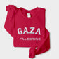 Gaza Palestine Sweater, Embroidered Gaza Palestine Sweatshirt, Support For Palestine, Freedom Gaza Protest Shirt, Adult Size Crewneck Jumper