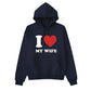 Custom I Love Text Printing Hoodie - PW1000