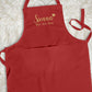 Personalised Cooking Chef Apron, Embroidered Custom Name Monogram Embroidered Apron With Pouch, Baking Aprons for Men Womens, Gift for Her