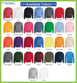 Custom Embroidered Crewneck Sweatshirt, Personalised Date Text Varsity Sweater, Comfort Color Unisex Mom Jumper, Long Distance Birthday Gift