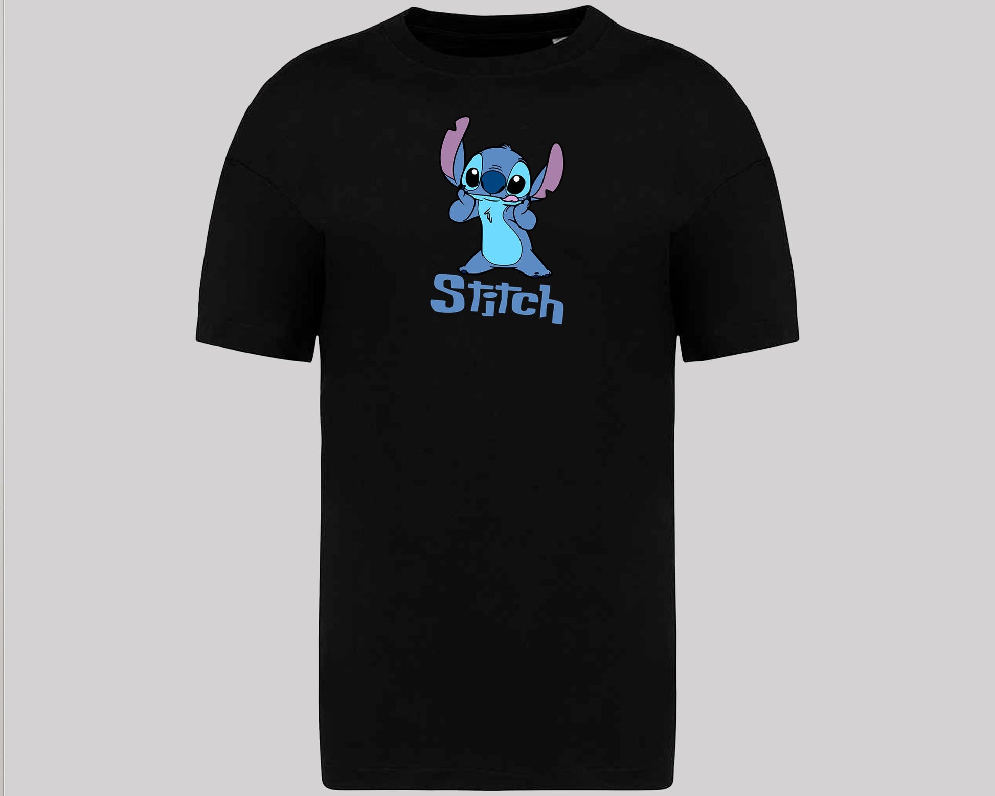 Stitch T-Shirt, Cute Alien Oversized Tee for Fans,100% Organic Cotton Unisex Graphic Shirt, Cool Cartoon Shirt for Stitch Lovers M8404