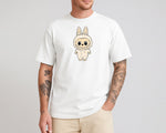 Labubu Oversized T-Shirt, Cute Streetwear Tee for Men & Women, 100% Organic Cotton Labubu Graphic Tee M8424