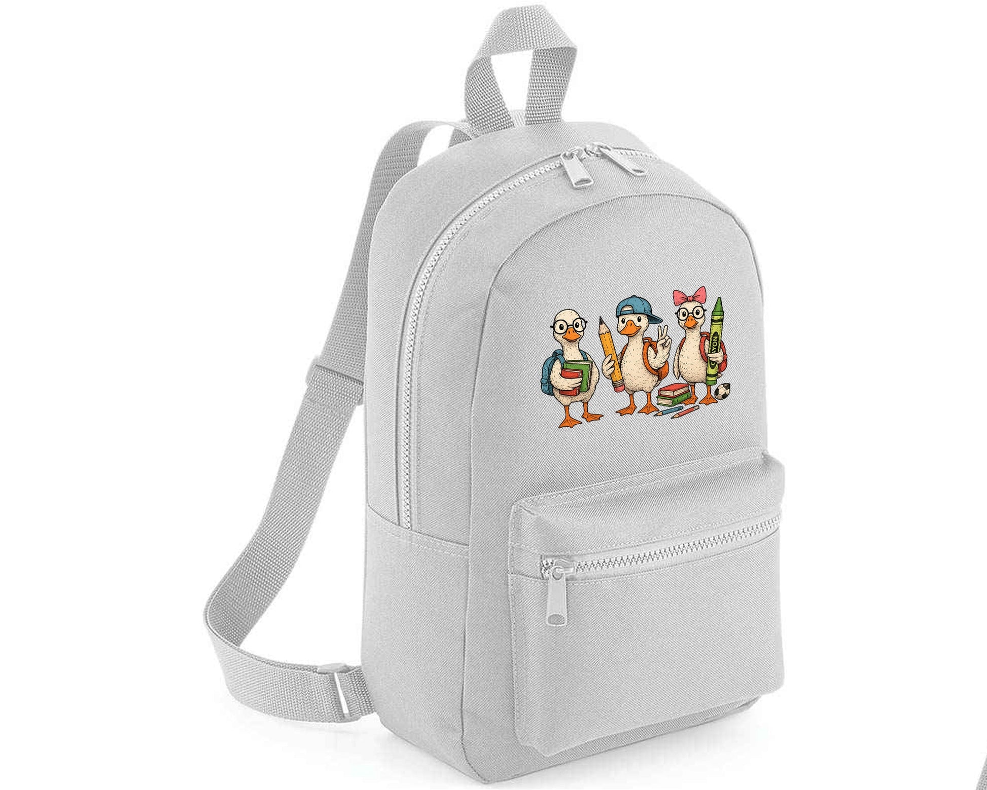 Back To School Duck Backpack, Funny & Trendy Fashion School Bag For Kids, Perfect Gift For Duck Lovers M8486