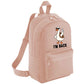 Back To School Kids Backpack, Duck I'm Back Printed Funny Cartoon Design Fashion Bag, Stylish, Lightweight & Ideal For Books, Supplies & Travel M8482