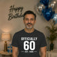 60th Birthday Gift Unisex Tshirt Officially 60 Est 1966
