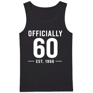 60th Birthday Gift Tank Top Men Officially 60 Est 1966