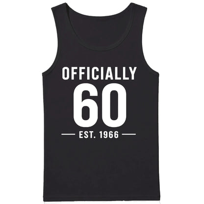 60th Birthday Gift Tank Top Men Officially 60 Est 1966