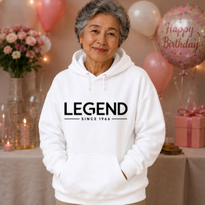 60th Birthday Gift Unisex Hoodie Legend Since 1966
