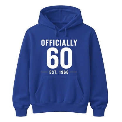 60th Birthday Gift Unisex Hoodie Officially 60 Est 1966