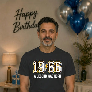 60th Birthday Gift Unisex Tshirt 1966 A Legend Was Born
