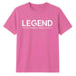 60th Birthday Gift Unisex Tshirt Legend Since 1966