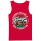 60th Birthday Present Tank Top Men Vintage 1966 Aged To Perfection