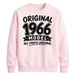 60th Birthday Present Unisex Sweatshirt Original 1966 Model All Parts Original