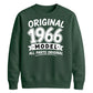 60th Birthday Present Unisex Sweatshirt Original 1966 Model All Parts Original