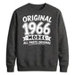 60th Birthday Present Unisex Sweatshirt Original 1966 Model All Parts Original