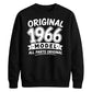 60th Birthday Present Unisex Sweatshirt Original 1966 Model All Parts Original