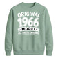 60th Birthday Present Unisex Sweatshirt Original 1966 Model All Parts Original