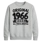 60th Birthday Present Unisex Sweatshirt Original 1966 Model All Parts Original