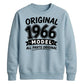 60th Birthday Present Unisex Sweatshirt Original 1966 Model All Parts Original