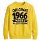60th Birthday Present Unisex Sweatshirt Original 1966 Model All Parts Original
