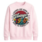 60th Birthday Present Unisex Sweatshirt Vintage 1966 Aged To Perfection