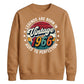 60th Birthday Present Unisex Sweatshirt Vintage 1966 Aged To Perfection